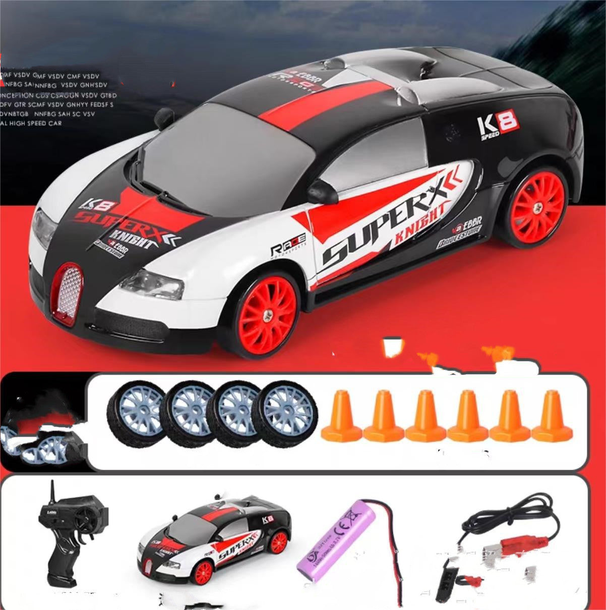 2.4G 4WD RC Drift Car – GTR & AE86 Remote Control Racing Models for Kids