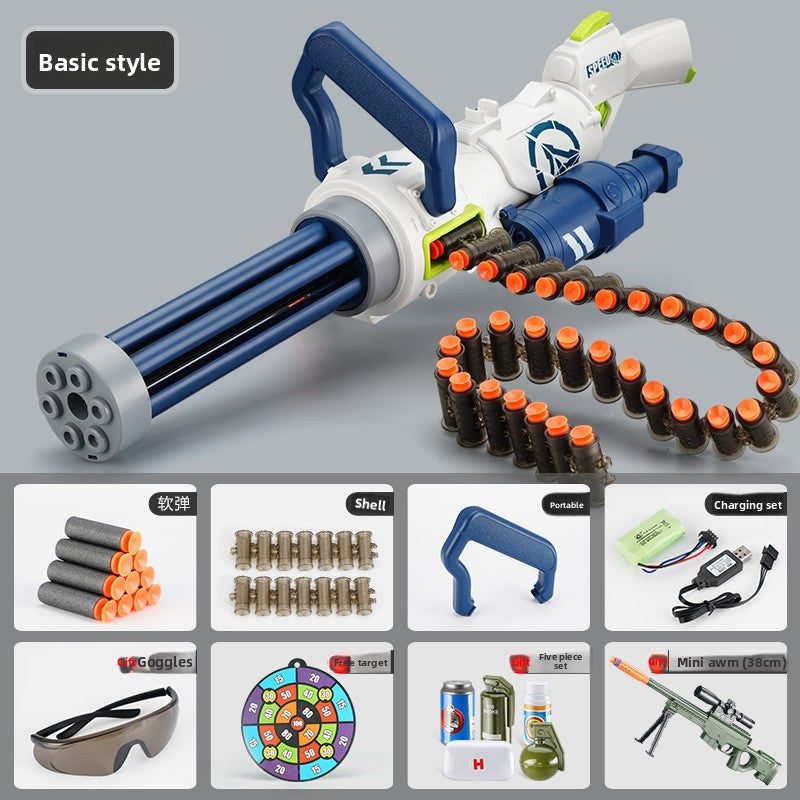 Soft-Bullet Electric Multi-Shot Realistic Toy Gun Automatic Blaster