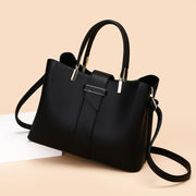 Simple Stylish Retro Women's Handbag with Crossbody Strap