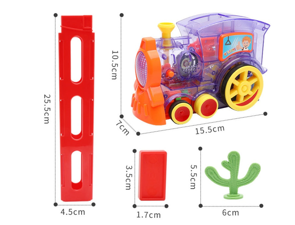 Electric Domino Train Toy – Automatic Domino Laying Set for Toddlers