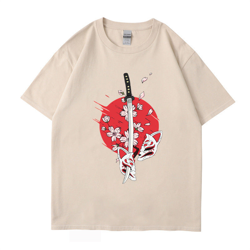 Cotton T-Shirt Classic Crewneck Casual