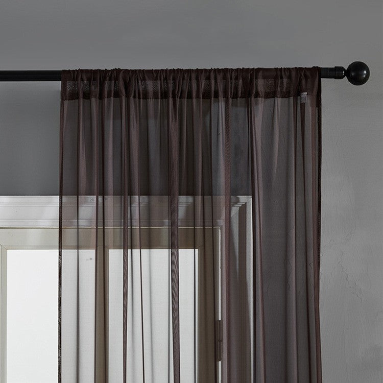 Modern Simple Pure Color Cotton Linen Window Screen