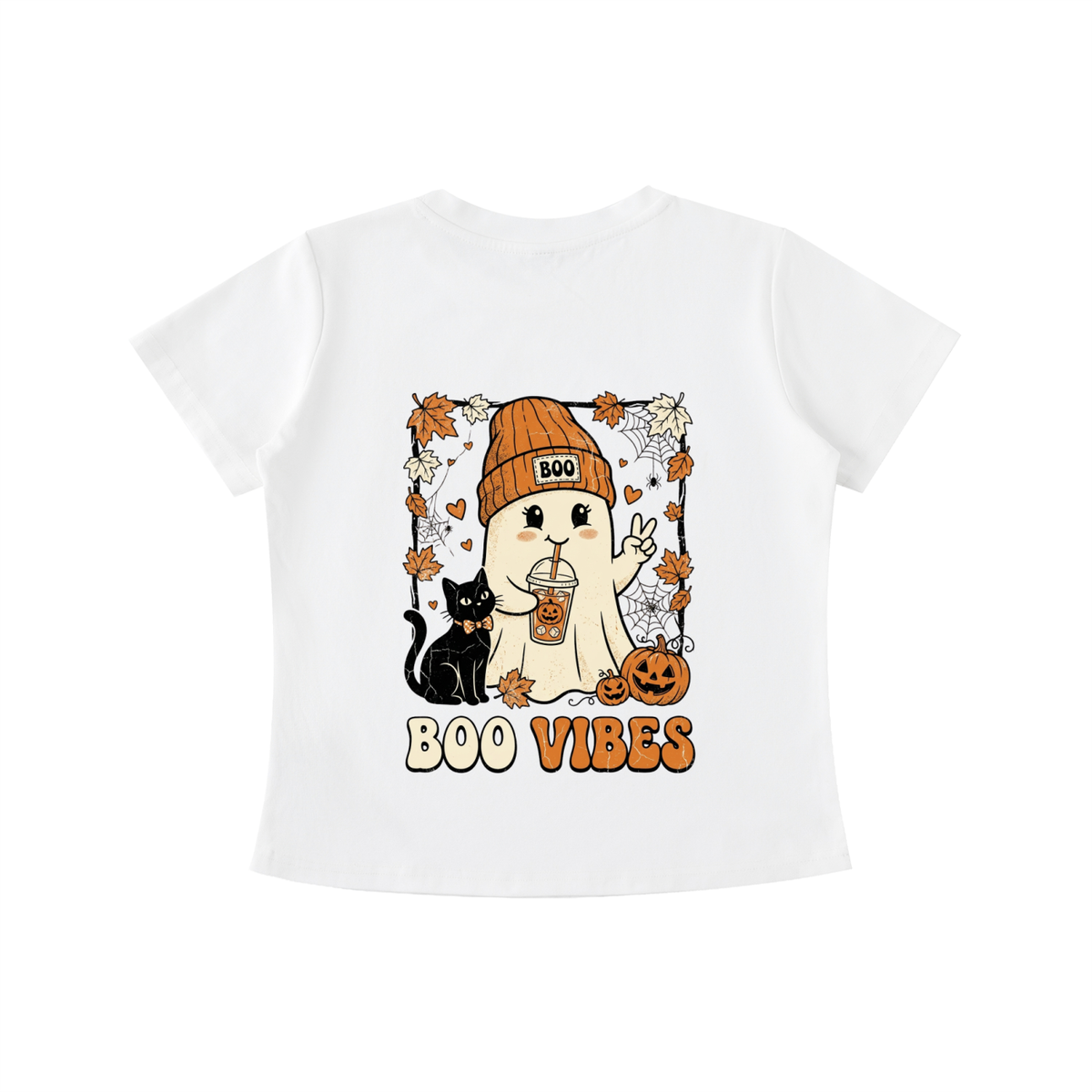 Women's Vintage Wash Slim Fit T-Shirt Halloween Graphic Tee
