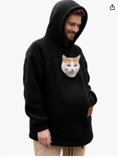 Pet In One Hoodie Loose Fit Casual Pouch Sweatshirt