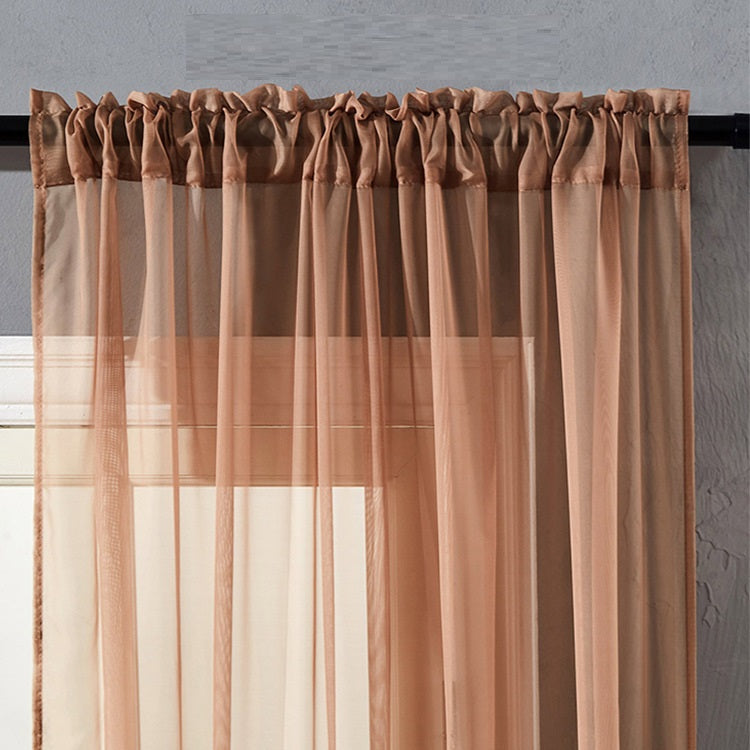 Modern Simple Pure Color Cotton Linen Window Screen