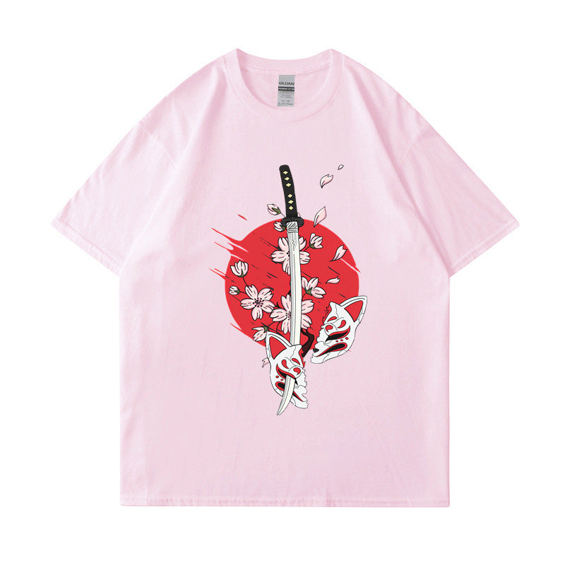 Cotton T-Shirt Classic Crewneck Casual