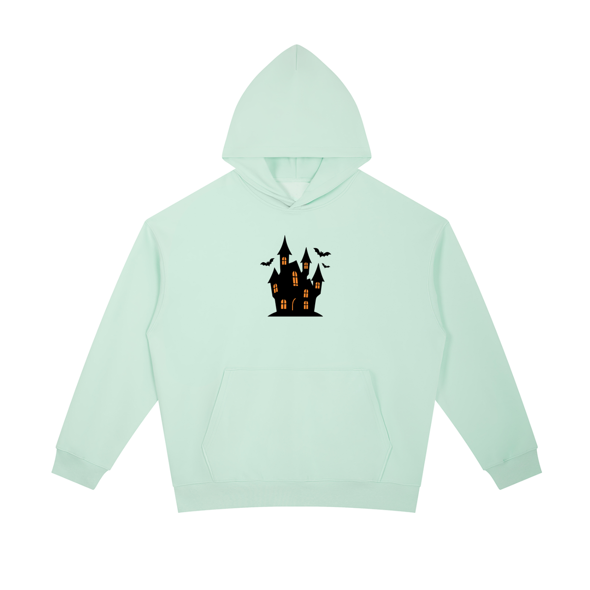 Hoodie Skeleton In Window Halloween
