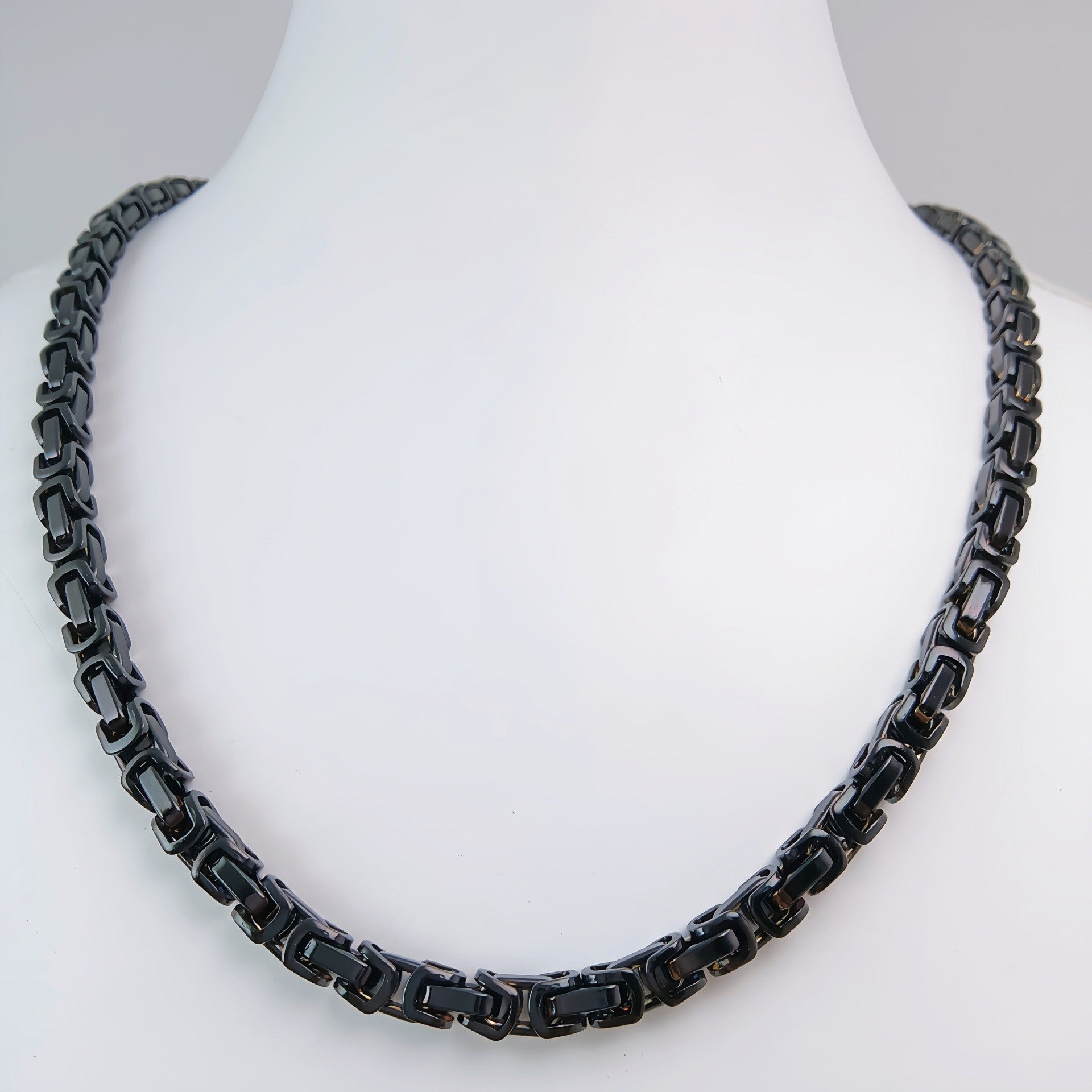 Handmade Stainless Steel Single-link Square Chain