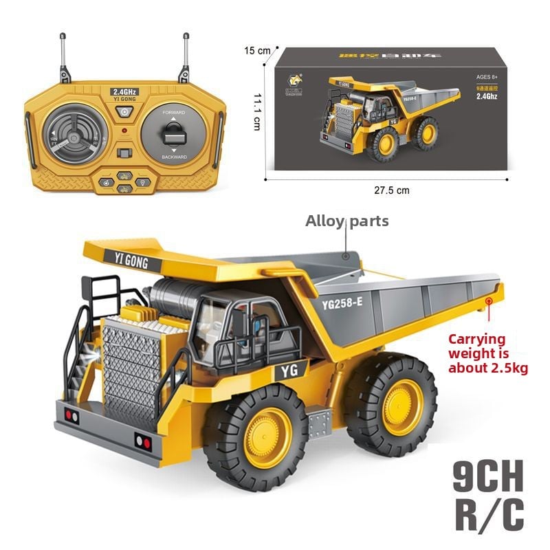 Remote Control Alloy Construction Vehicle Toy Set
