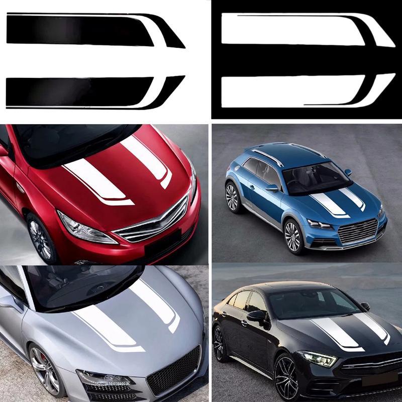 Car stripe designs on a grid with four car images below.