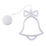 White bell-shaped LED light on a white background