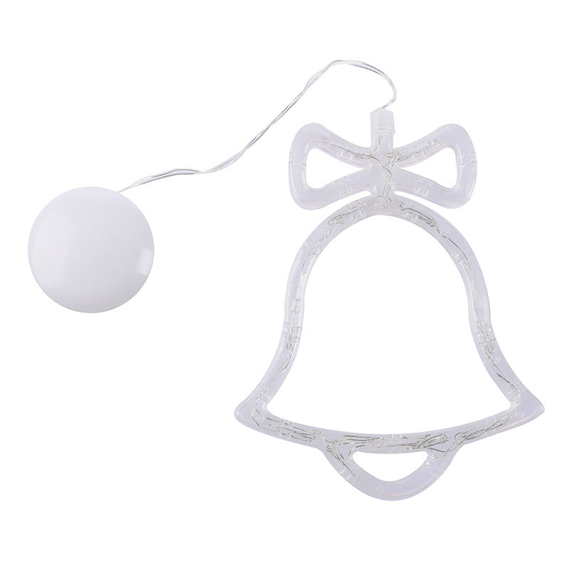 White bell-shaped LED light on a white background