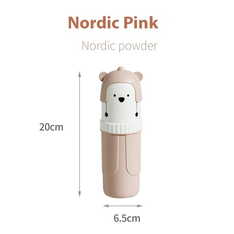 Measurement chart of a product labeled 'Nordic Pink' with dimensions indicated.