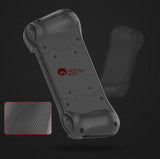 Gray protective case with Mocute logo on a dark background