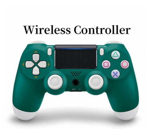 Ergonomic PS4 wireless game handle with vibration feedback and touch pad