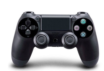 Ergonomic PS4 wireless game handle with vibration feedback and touch pad