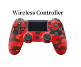 Ergonomic PS4 wireless game handle with vibration feedback and touch pad