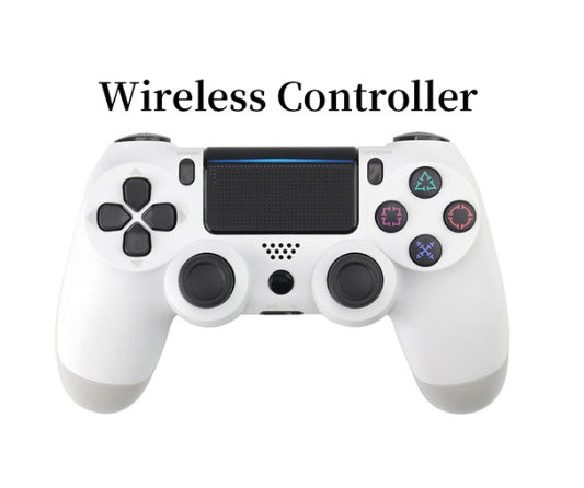 Ergonomic PS4 wireless game handle with vibration feedback and touch pad