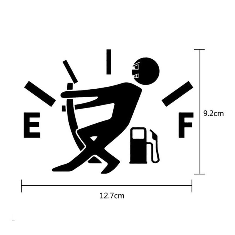 Black and white illustration of a person leaning against a gas pump with measurement details on a white background