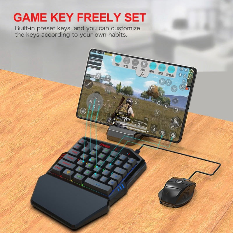 Pro gaming keyboard throne set with colorful backlit keys and matching mouse