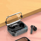 ultra-low latency wireless gaming earbuds with voice wake-up feature and LED accents