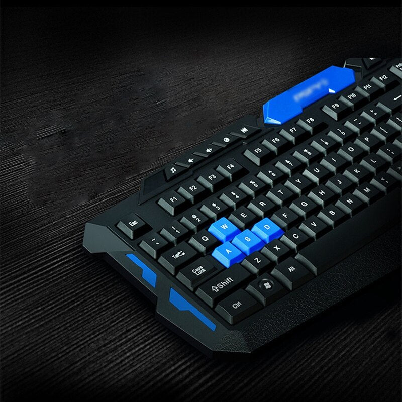 HK8100 ergonomic  2.4G wireless gaming keyboard and mouse combo