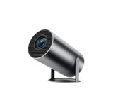 Black security camera on a white background