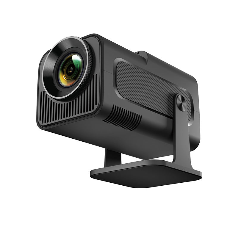 Black camera on a white background
