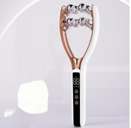 Handheld dual wave roller massager 