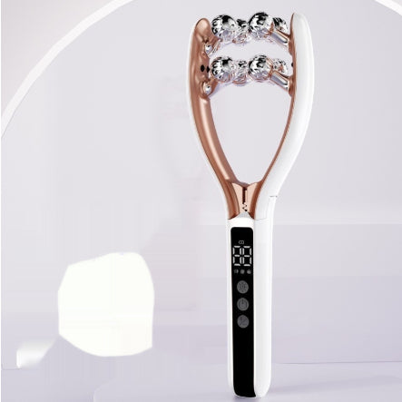 Handheld dual wave roller massager 