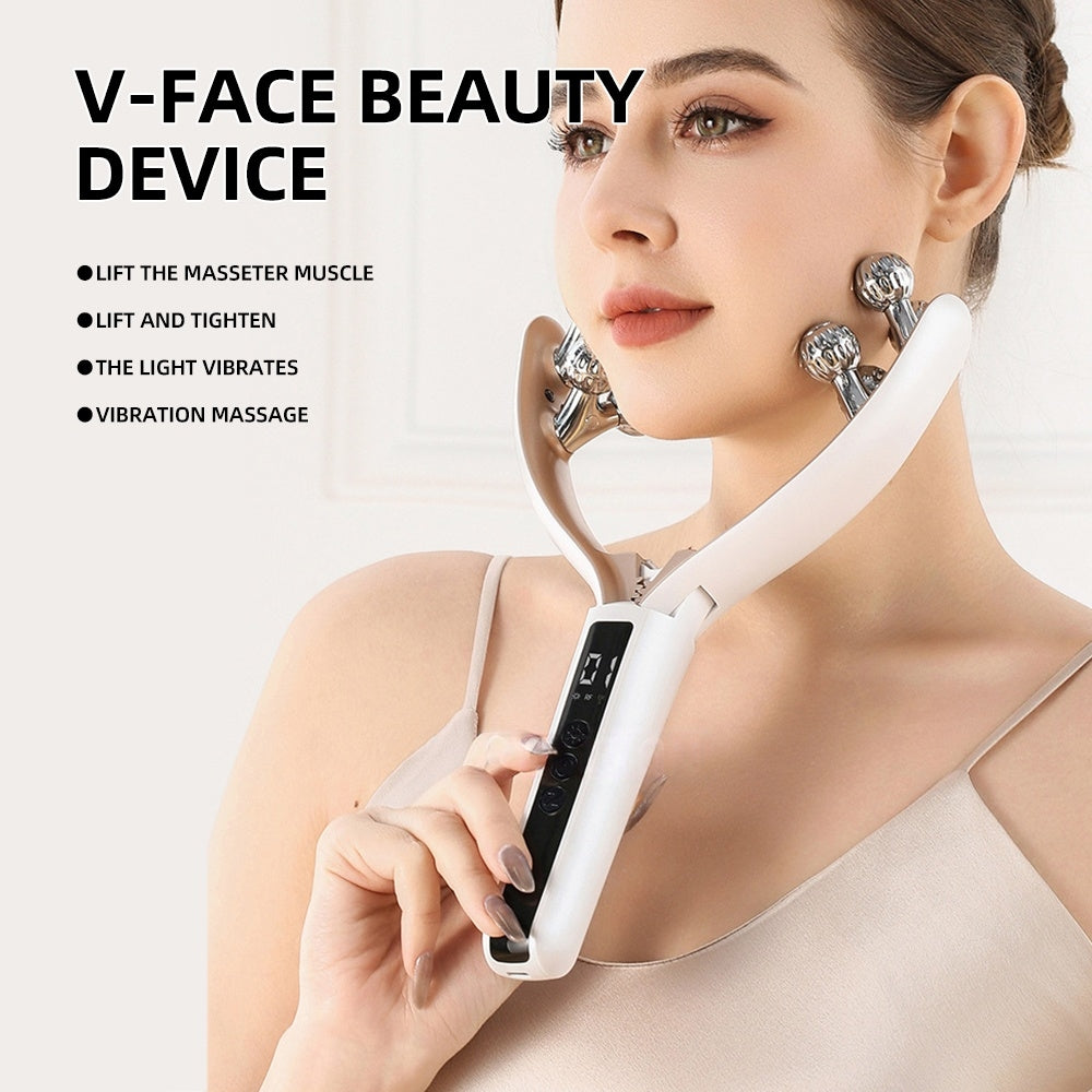 Handheld dual wave roller massager 