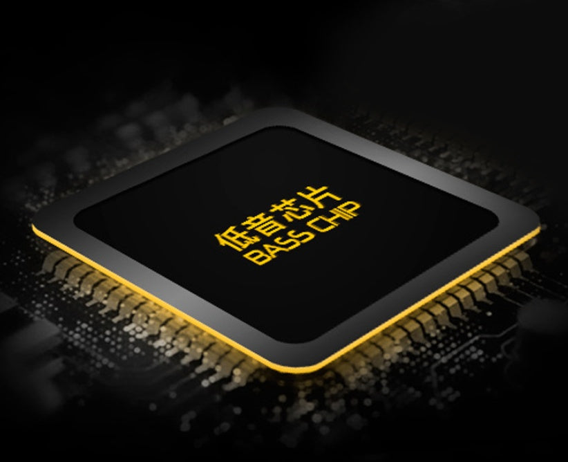Electronic chip with 'BASS CHIP' text on a dark background