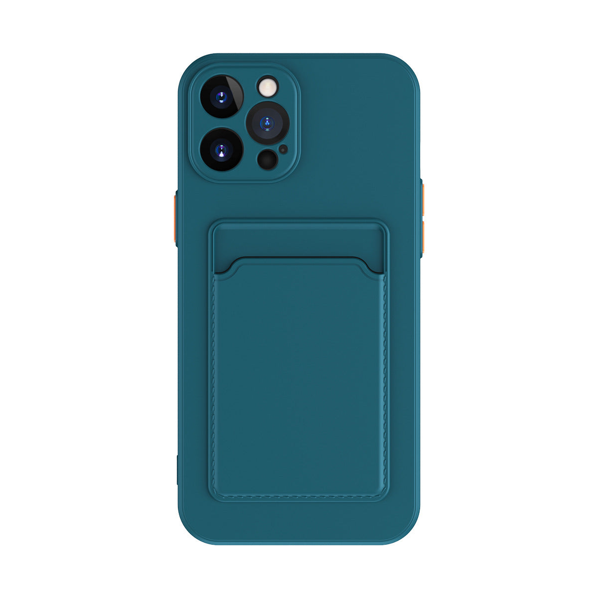 Minimalist pure color liquid silicone phone case with a soft-touch finish and microfibre lining for shock protection