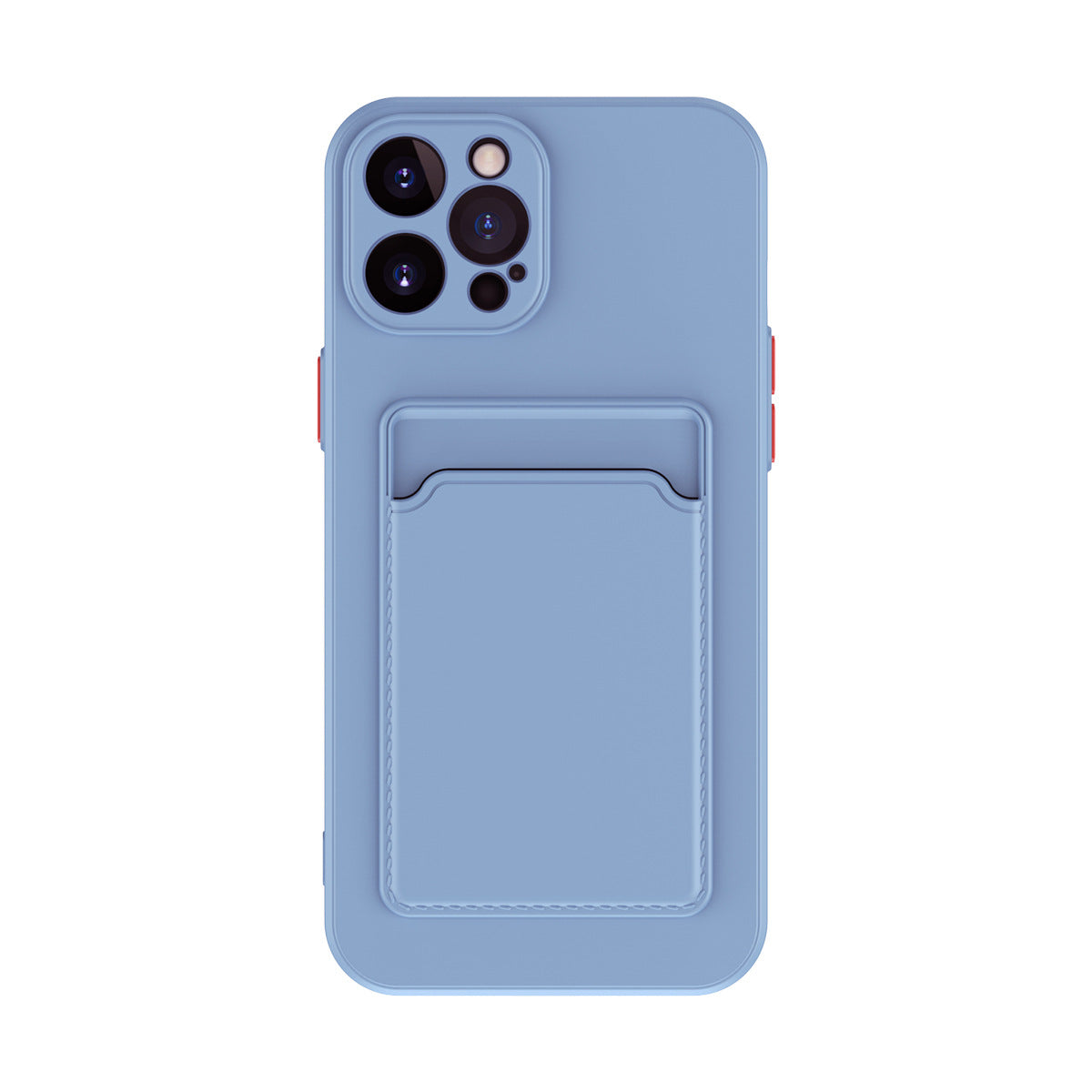 Minimalist pure color liquid silicone phone case with a soft-touch finish and microfibre lining for shock protection
