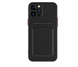 Minimalist pure color liquid silicone phone case with a soft-touch finish and microfibre lining for shock protection