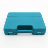 Blue tool case on a white background