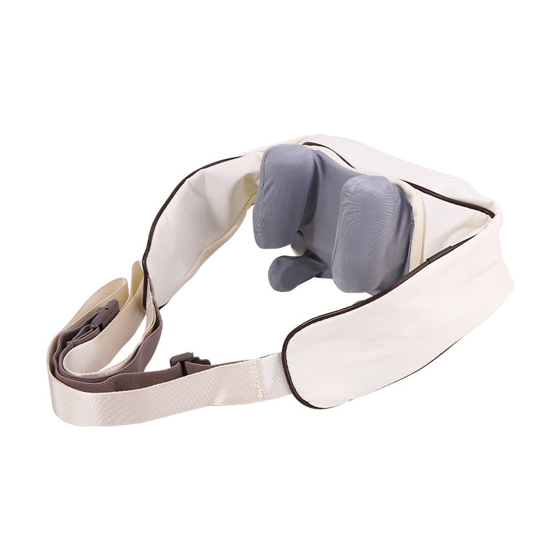 Baby carrier with a soft gray cushion on a white background