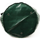 Green round cover with grommets on a white background