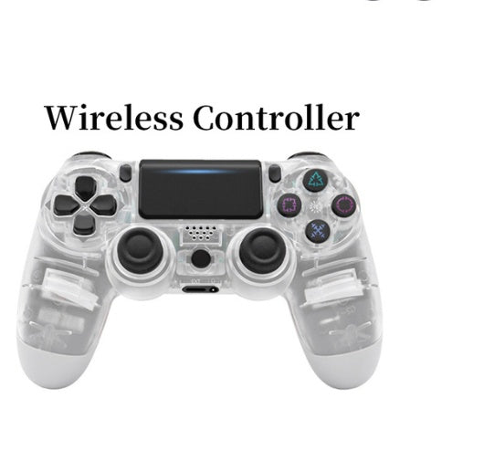 Ergonomic PS4 wireless game handle with vibration feedback and touch pad