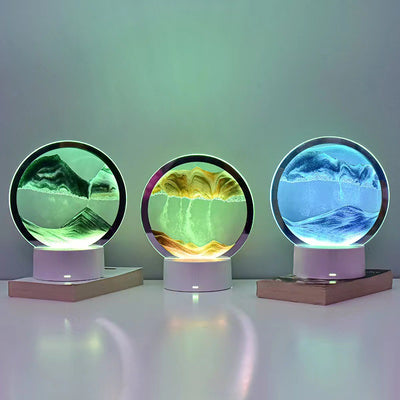 Creative Quicksand Painting LED Night Lamp