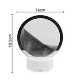 Round mirror with dimensions labeled on a white background