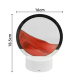 Round mirror with dimensions labeled on a white background