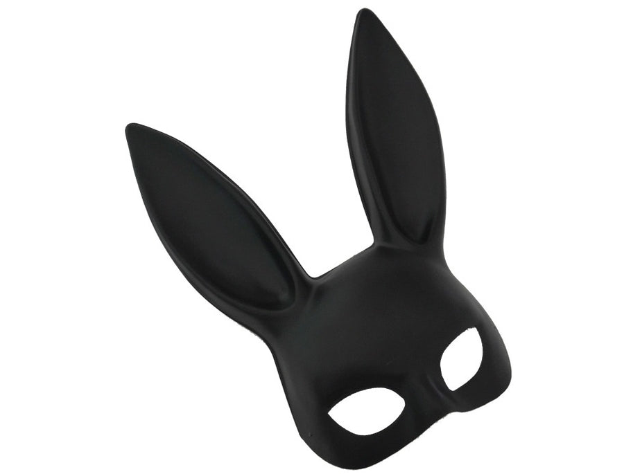 Black rabbit mask on a white background