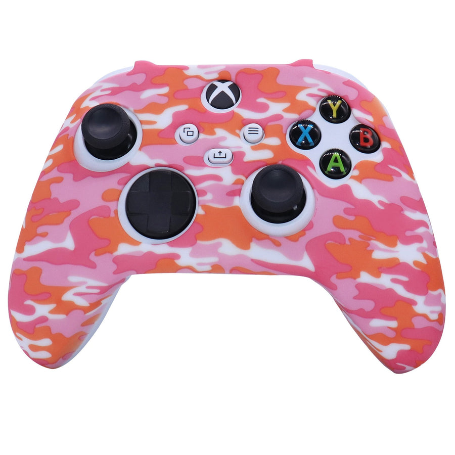 Camouflage silicone protective cover for game console handles