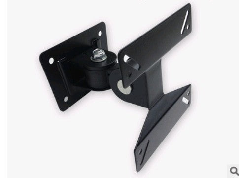 Black adjustable wall mount bracket on a white background