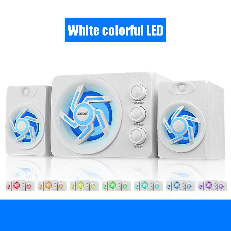 White LED light strip with colorful options on a white background