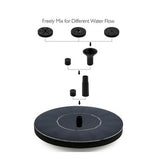 Black water flow control device with various components on a white background