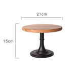 Round table with dimensions labeled on a white background