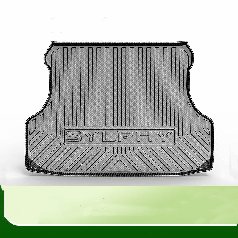 Car boot mat with 'Sylphy' branding on a white background