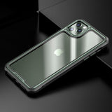 Smartphone with a reflective case on a black background